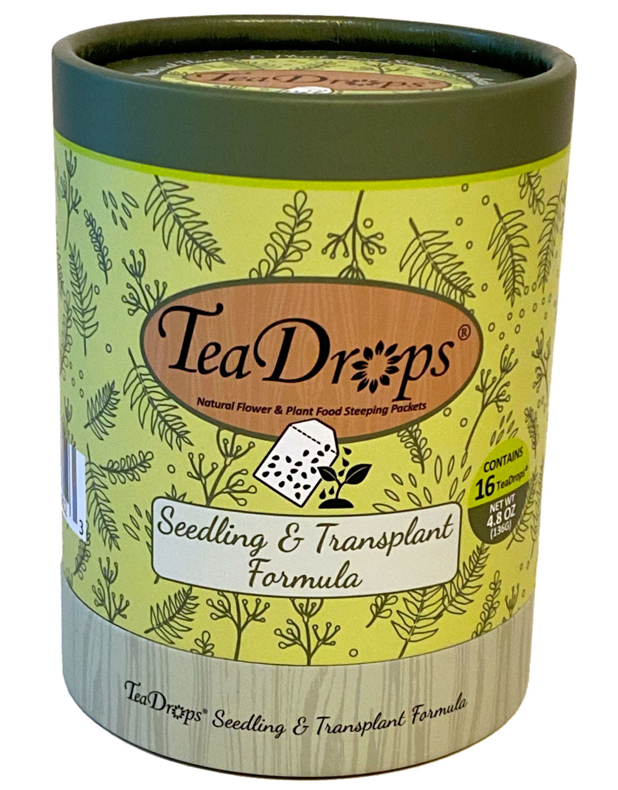 tea leaves plant fertilizer TeaDrops Seedling + Transplant Organic Liquid Fertilizer Packets (16 Count)