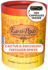 EarthPods organic cactus fertilizer spikes contain 70+ organic nutrients and minerals for your potted cacti