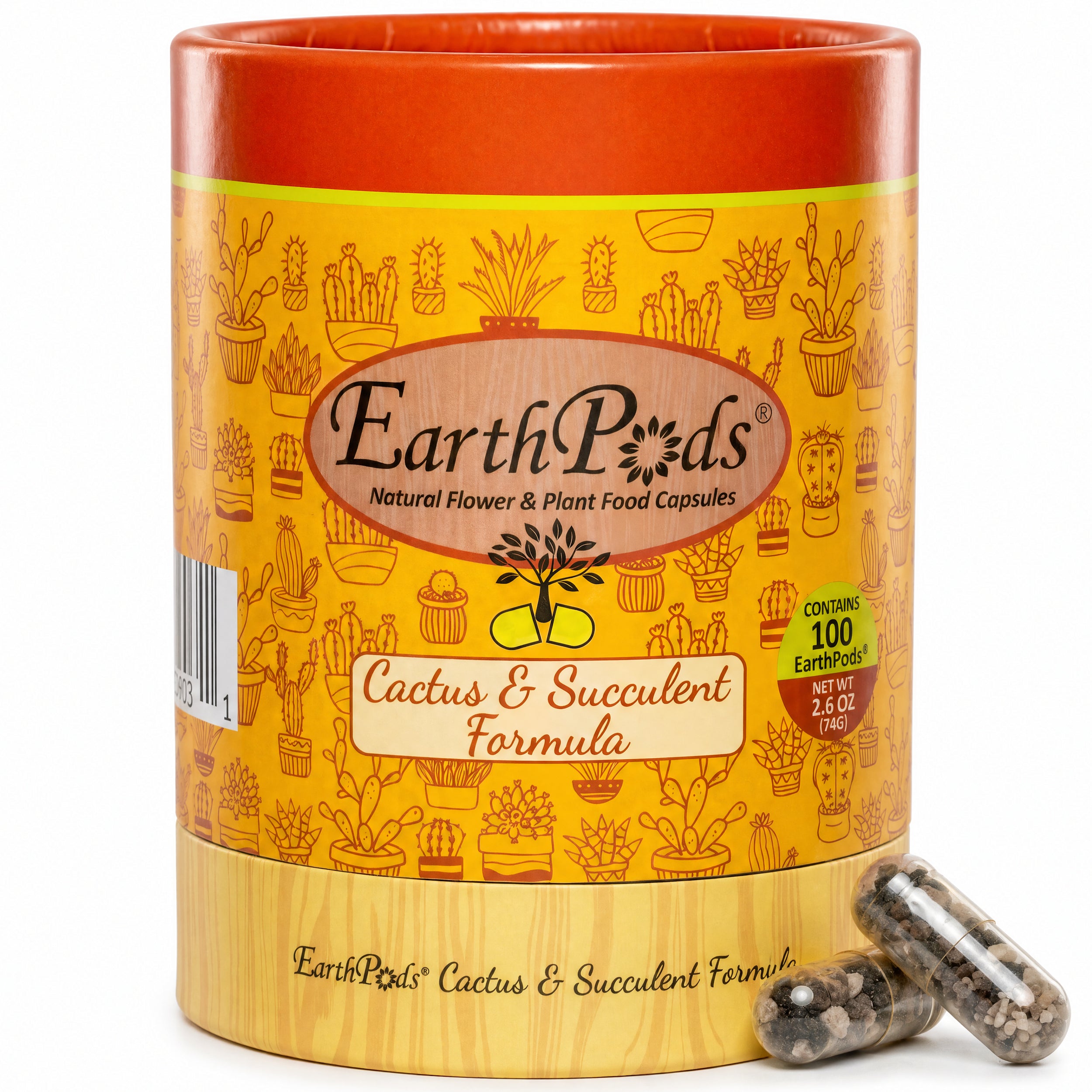 EarthPods organic cactus fertilizer spikes contain 70+ organic nutrients and minerals for your potted cacti