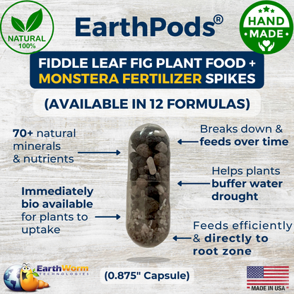 EarthPods organic Monstera plant food fertilizer