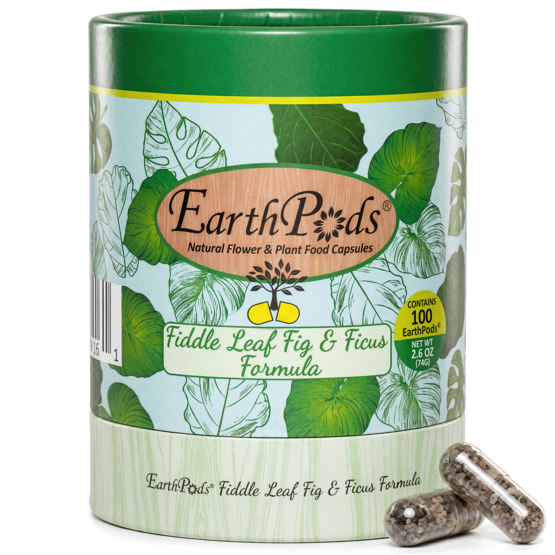 food for fiddle leaf fig EarthPods® FIDDLE LEAF FIG & FICUS Organic Plant Food Spikes (100 Fertilizer Capsules)