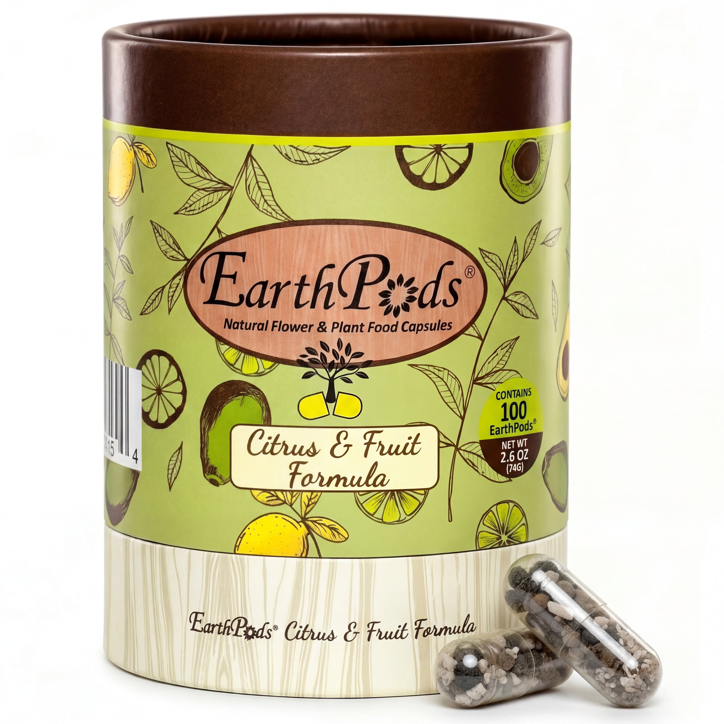 EarthPods® CITRUS & FRUIT Organic Plant Food Spikes (100 Fertilizer Capsules)