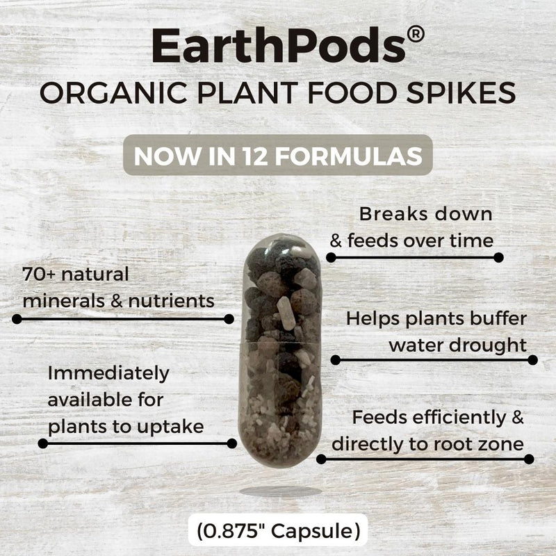 Earth Pod EarthPods® CITRUS & FRUIT Organic Plant Food Capsules | Earthworm ...