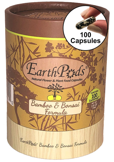 EarthPods® BAMBOO + BONSAI Organic Plant Food Spikes (100 Fertilizer Capsules)