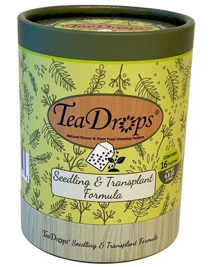 organic plant fertilizer brands TeaDrops Seedling + Transplant Organic Liquid Fertilizer Packets (16 Count)